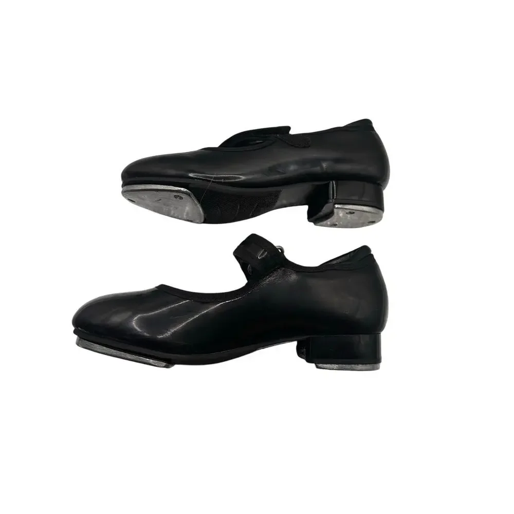 Black Mary Jane Tap Shoes Girls Size 12C Dance Recital Practice Performance